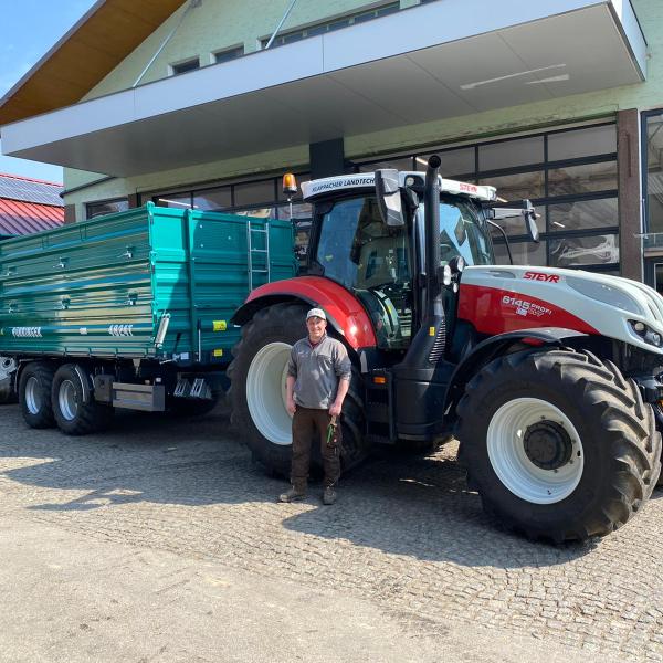 Johannes Kirchtag; Pühringer Kipper 4824 T & Steyr 6145 Profi CVT